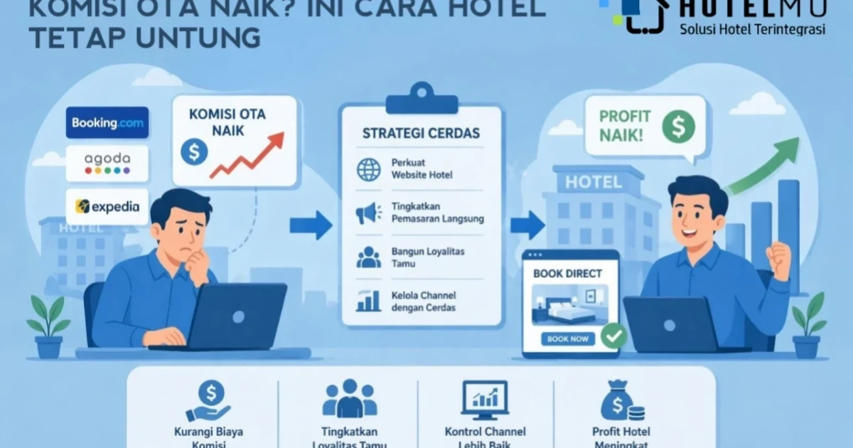 Komisi OTA Naik? Ini Cara Hotel Tetap Untung