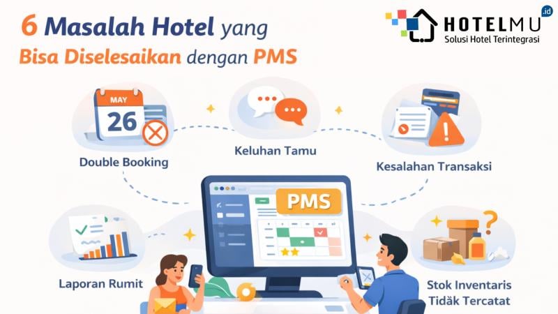 6 Masalah Hotel yang Bisa Diselesaikan dengan PMS