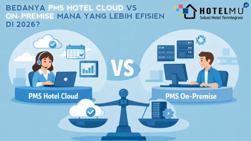 Bedanya PMS Hotel Cloud vs On-Premise: Mana yang Lebih Efisien di 2026?