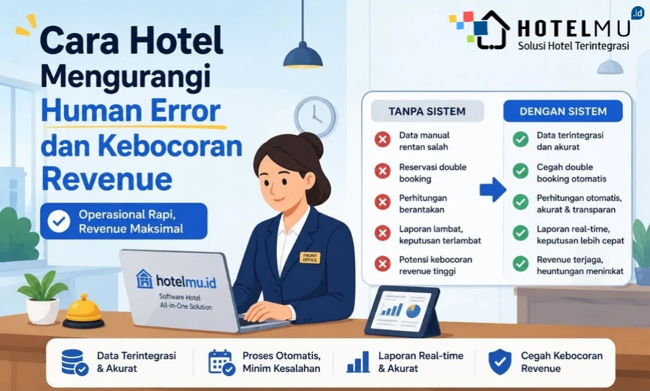 Cara Hotel Mengurangi Human Error dan Kebocoran Revenue