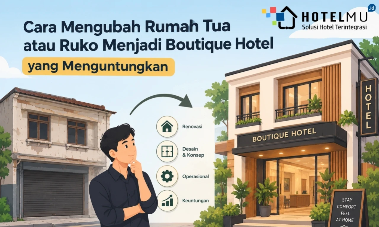Cara Mengubah Rumah Tua atau Ruko Menjadi Boutique Hotel yang Menguntungkan
