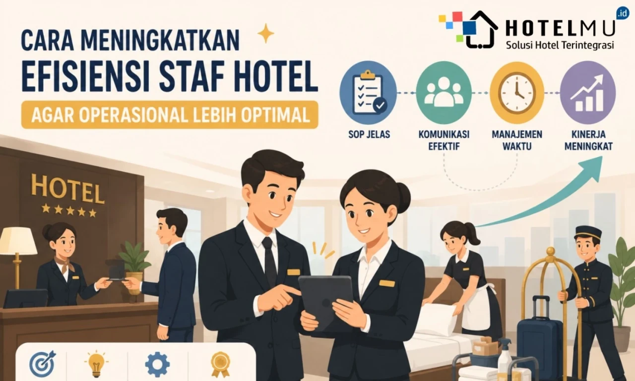 10 Cara Meningkatkan Efisiensi Staf Hotel agar Operasional Lebih Optimal
