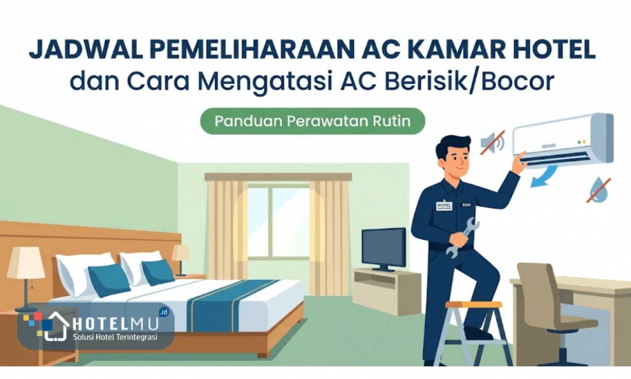 Jadwal Pemeliharaan AC Kamar Hotel dan Cara Mengatasi AC Berisik/Bocor