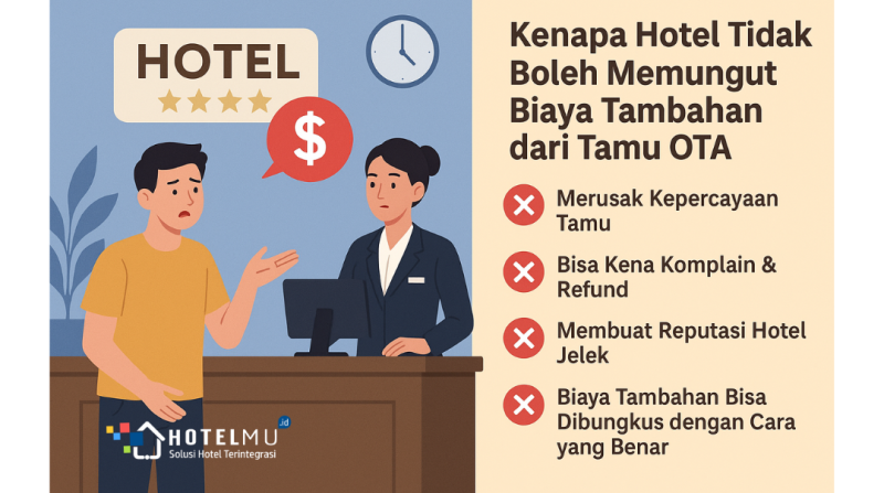 Kenapa Hotel Tidak Boleh Memungut Biaya Tambahan dari Tamu OTA?