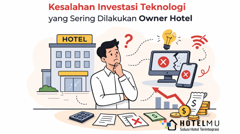 Kesalahan Investasi Teknologi yang Sering Dilakukan Owner Hotel