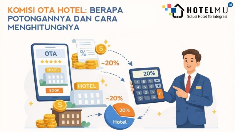 Komisi OTA Hotel: Berapa Potongannya dan Cara Menghitungnya