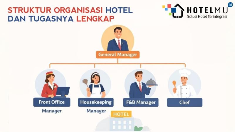 Struktur Organisasi Hotel dan Tugasnya Lengkap